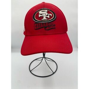 San Francisco 49ers NFL‎ New Era 39THIRTY Hat Cap Mens Medium/Large Red Fitted